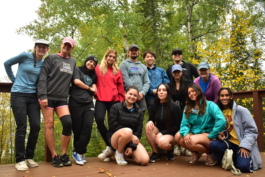 UW-Superior students take part in an “Unplug to Reconnect” mindfulness retreat at Camp Amnicon.
